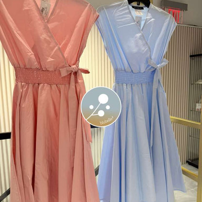 Eyelet Smock Dress - Pink