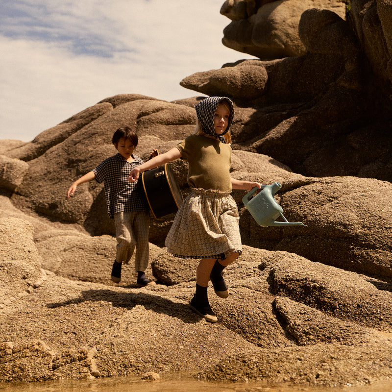 Cherry Dot Frill Skirt - Pink