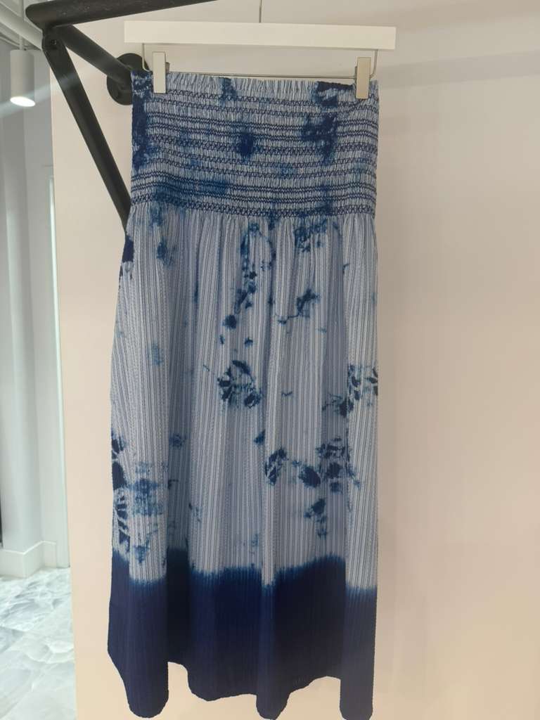 Waisted Skirt - Indigo