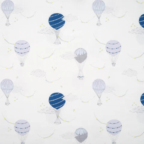 Printed Swaddle - Sky Blue