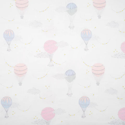 Printed Swaddle - Sky Pink