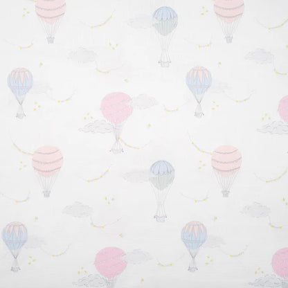 Printed Swaddle - Sky Pink
