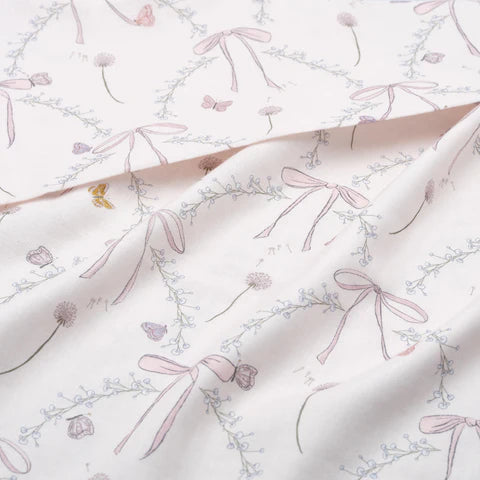 Printed Swaddle - Bows+butterflies