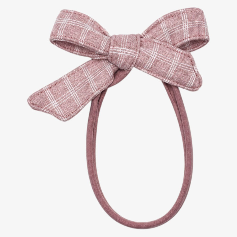 Plaid Headband - Mauve