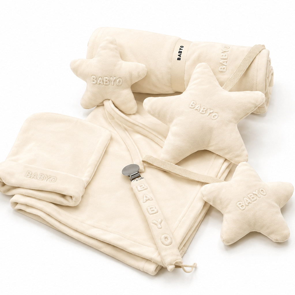 Embossed Paci Clip - Ivory