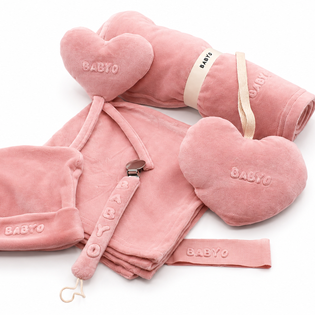 Embossed Paci Clip - Pink