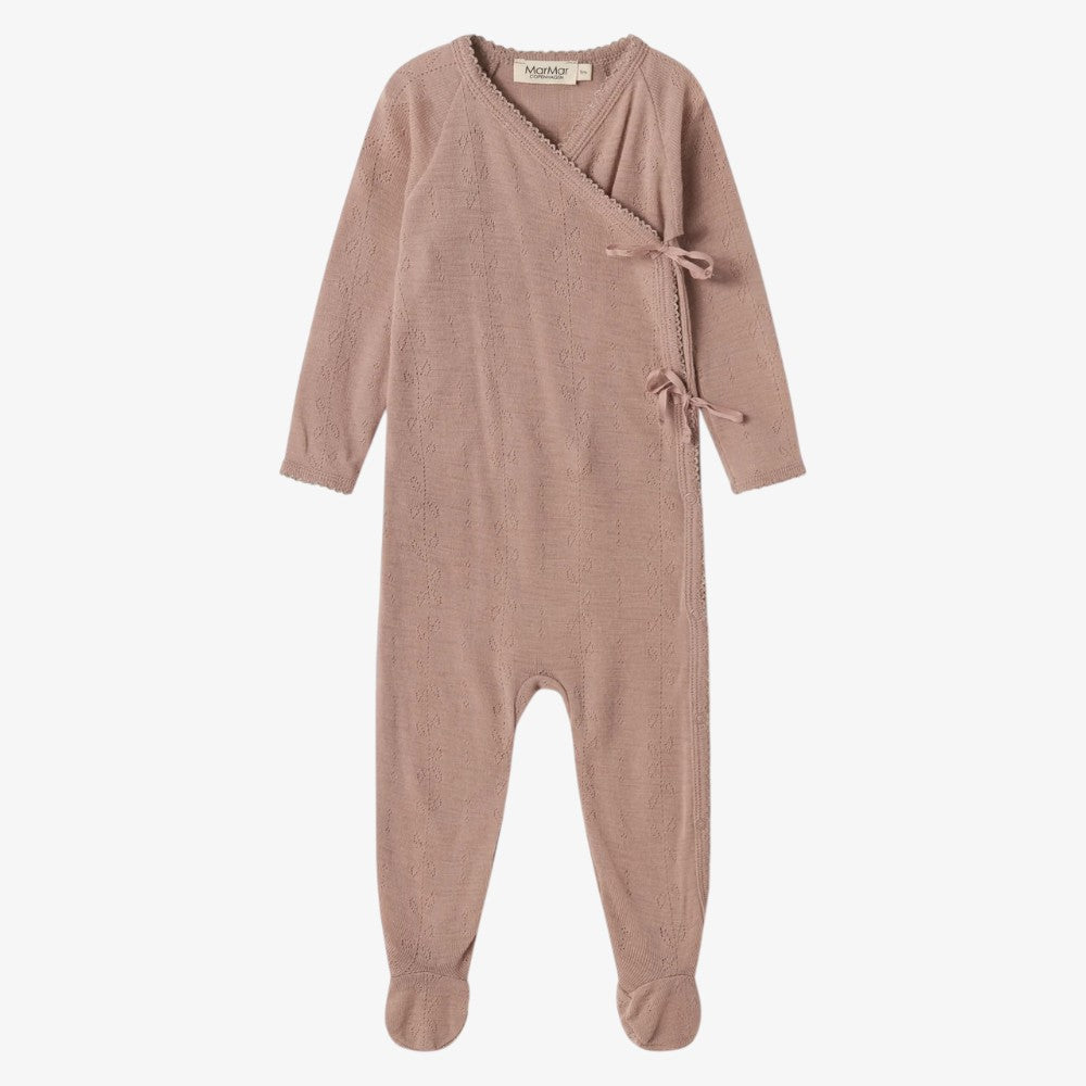 Rubetta Pointelle Footie - Burnt Rose