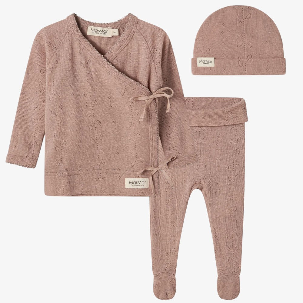 Tut Wrap 3pc Set - Burnt Rose
