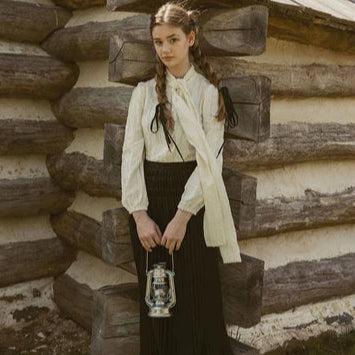 Tie Neck BLouse - Cream