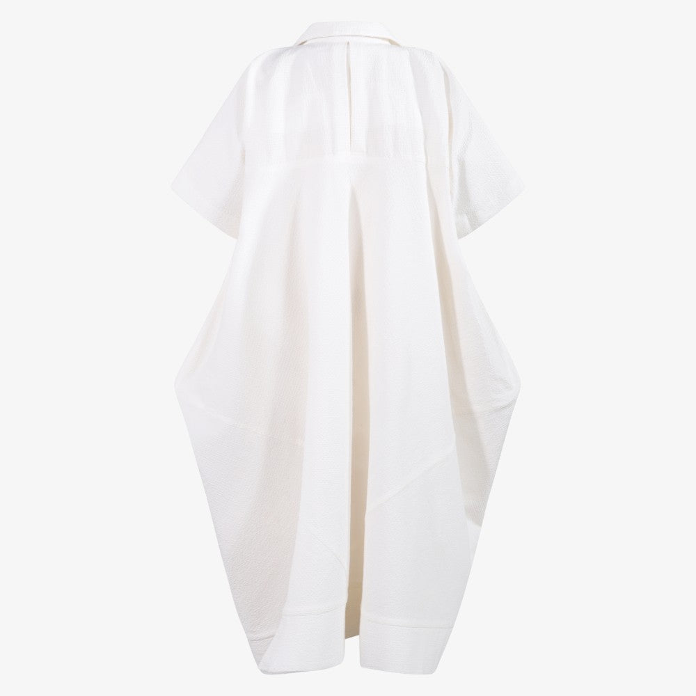 Geometric Dress - White