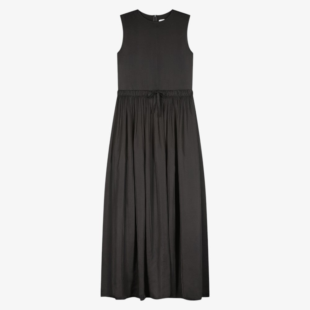 Drawstring Maxi Dress - Black