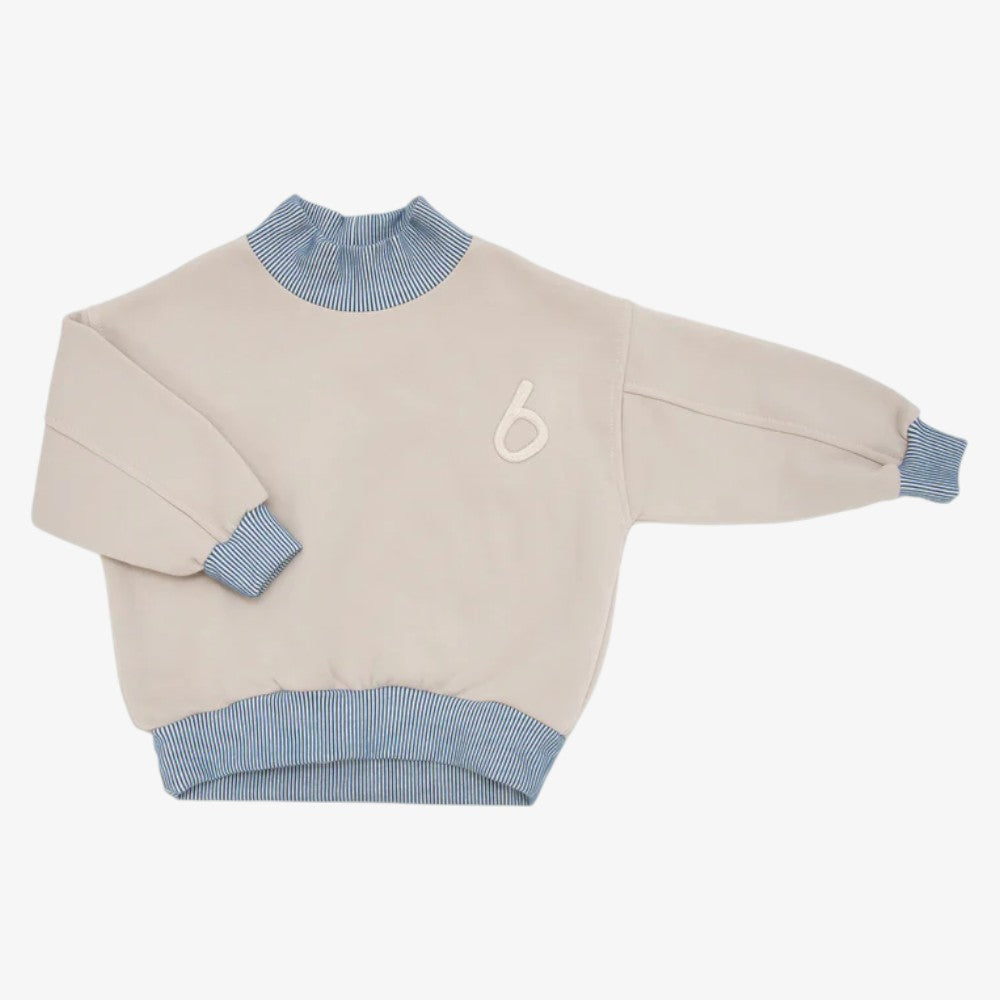 Stripe Sweatshirt - Beige