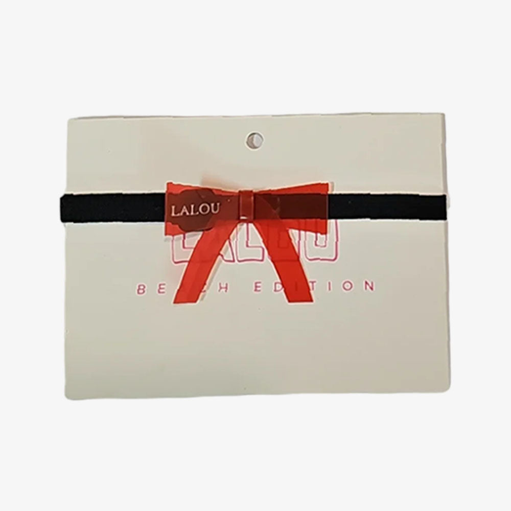 Lalou Acrylic Baby Bow - Red