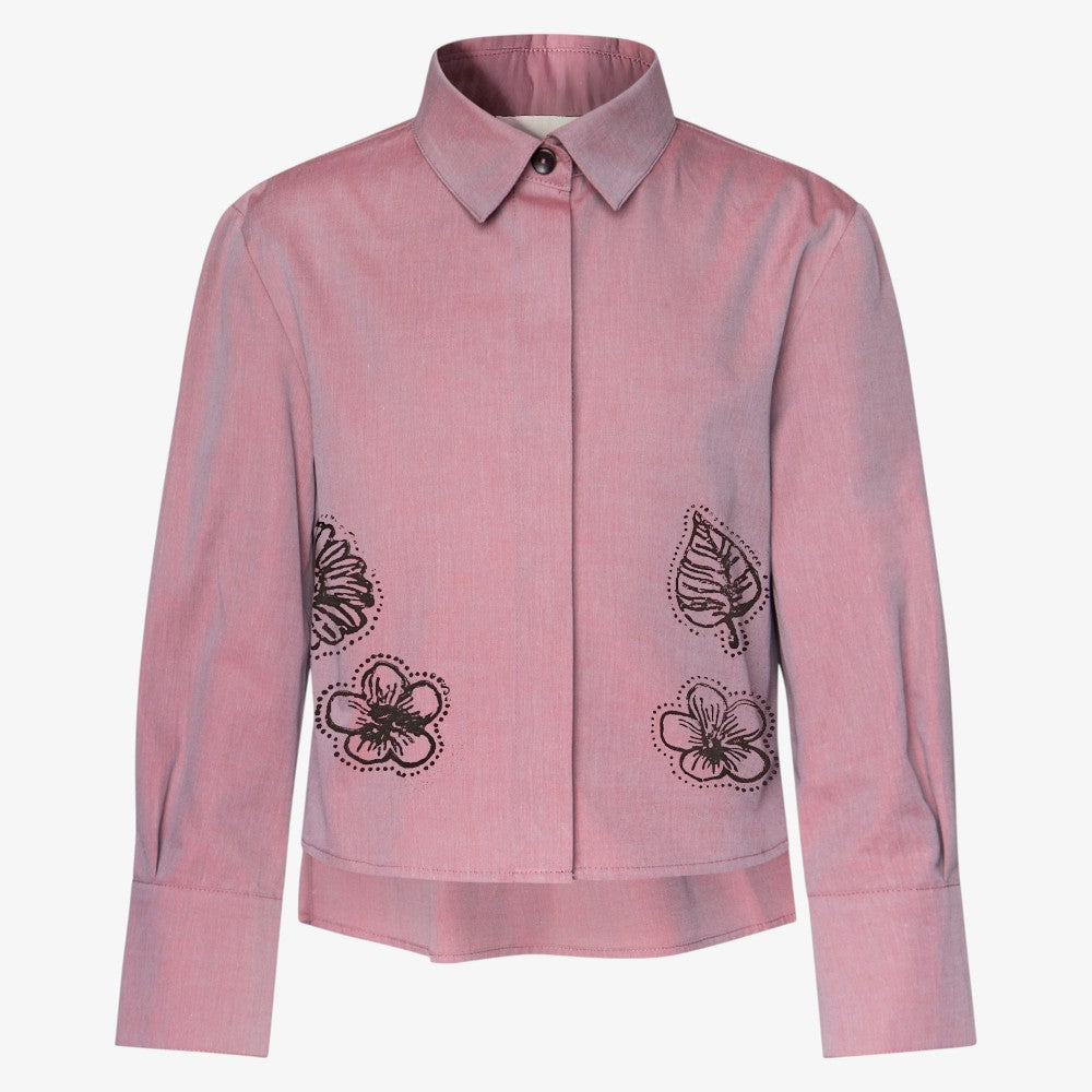 Button Shirt - Ruby