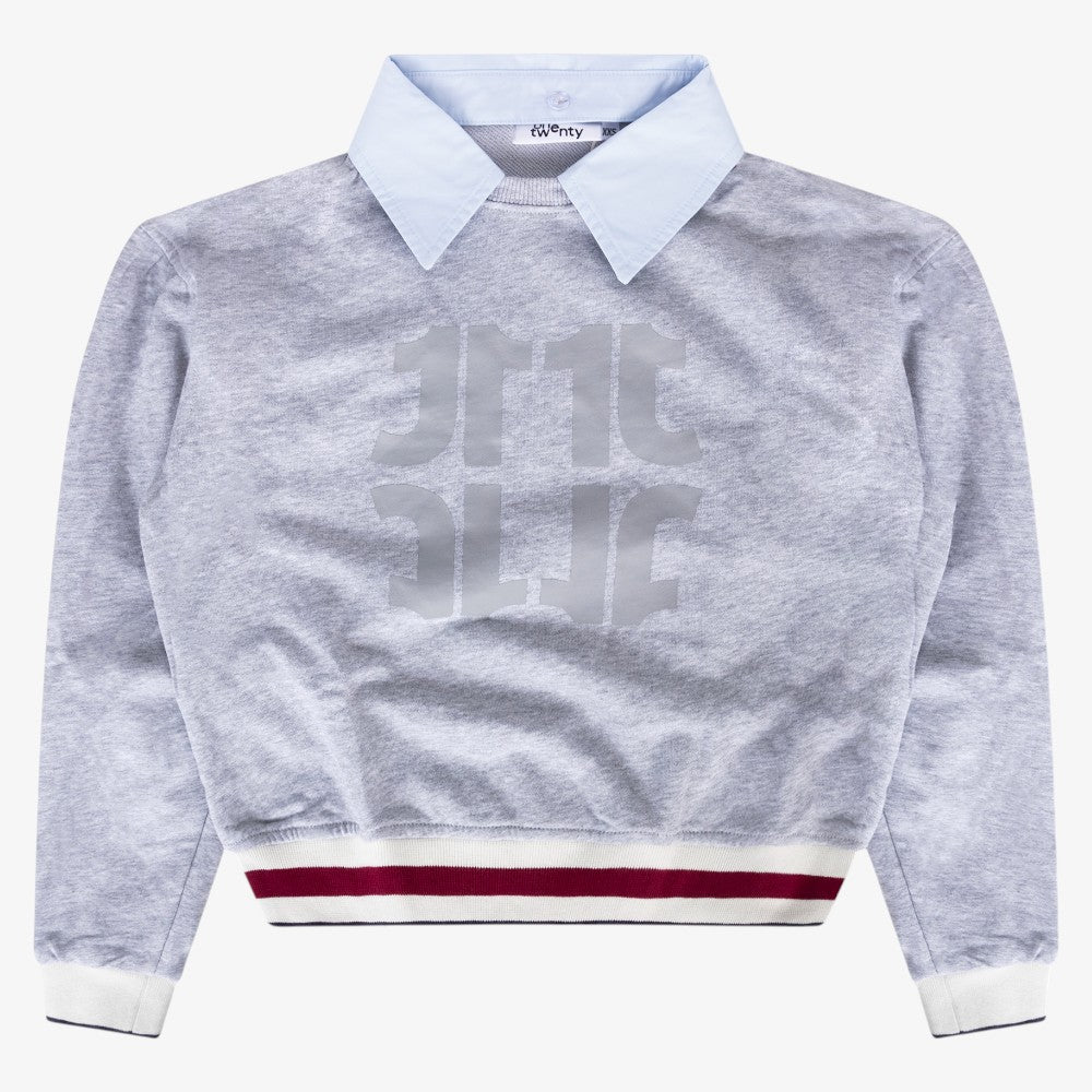 Signature Collar Sweatshirt - Grey