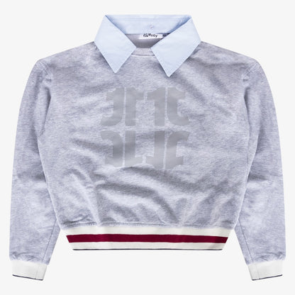 Signature Collar Sweatshirt - Grey