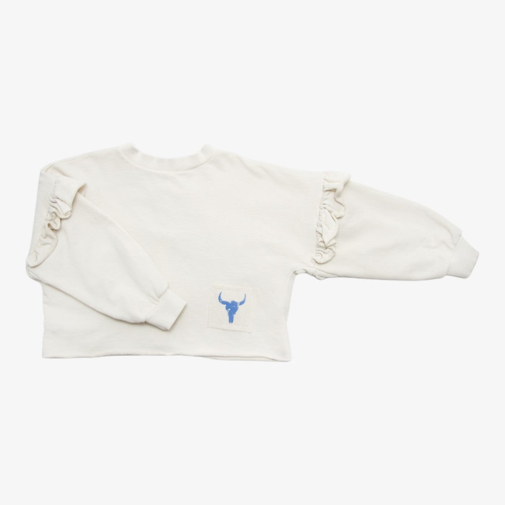 Frill Sweatshirt - Ivory