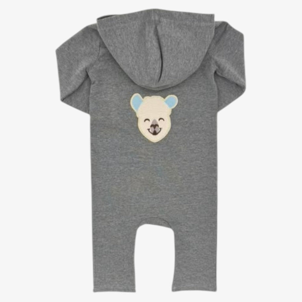 Hoodie Jumpsuit - Grey &amp; Sky Blue