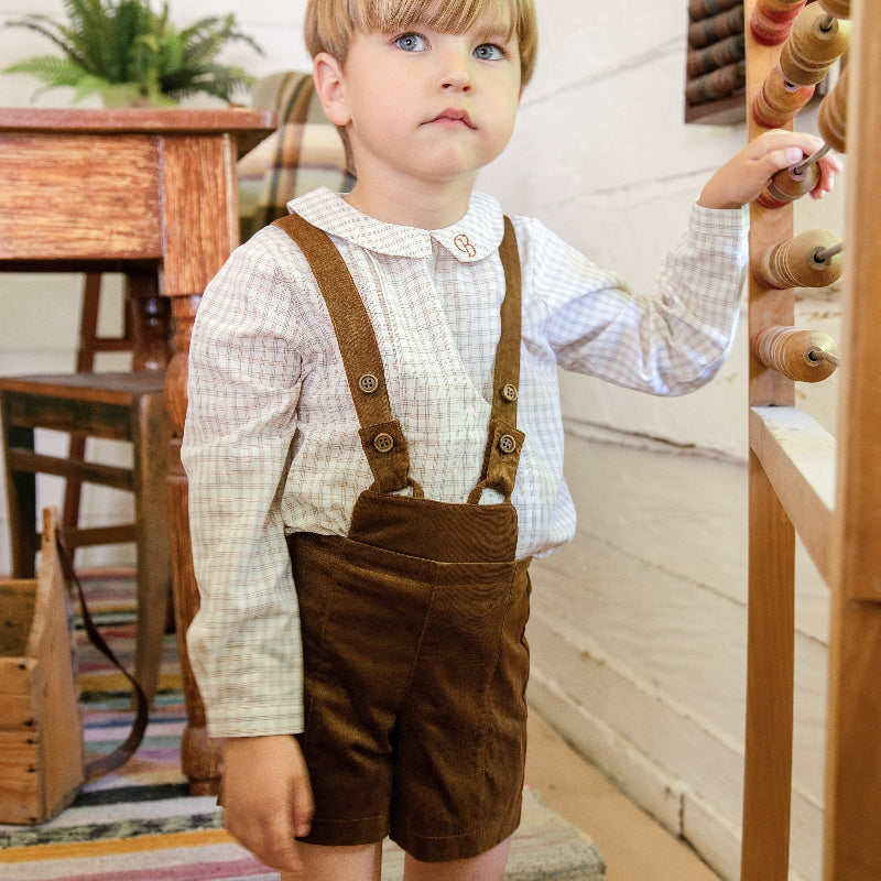 Suspender Overall - Brown