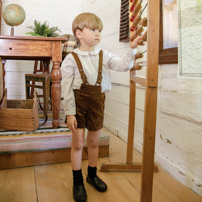 Suspender Overall - Brown