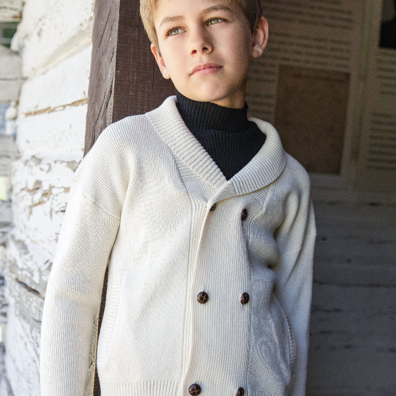 Velour Cord Jacket - Ivory