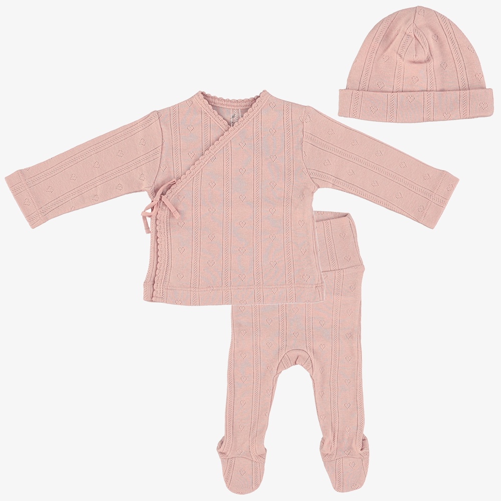 Bebe Wrap 3 Piece Set - Blush
