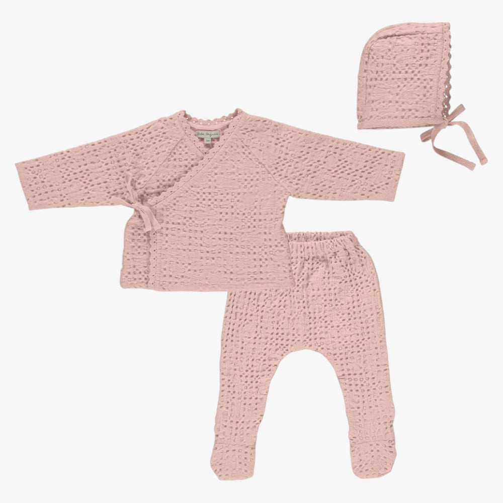 Waffle 3 Piece Set - Blush