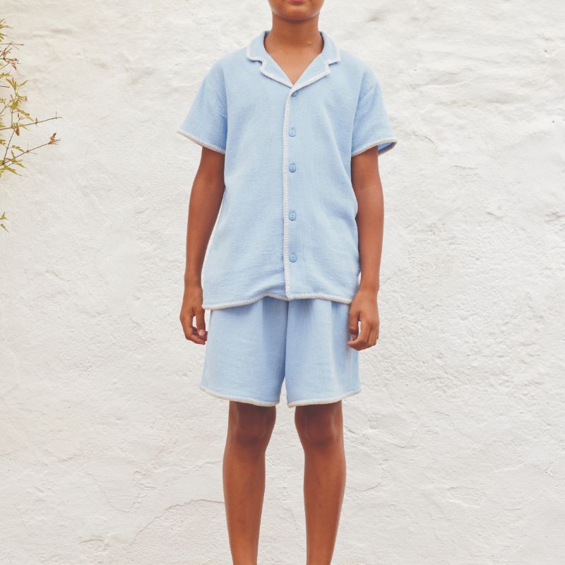 Mateo Sailor Shirt - Mediterranean