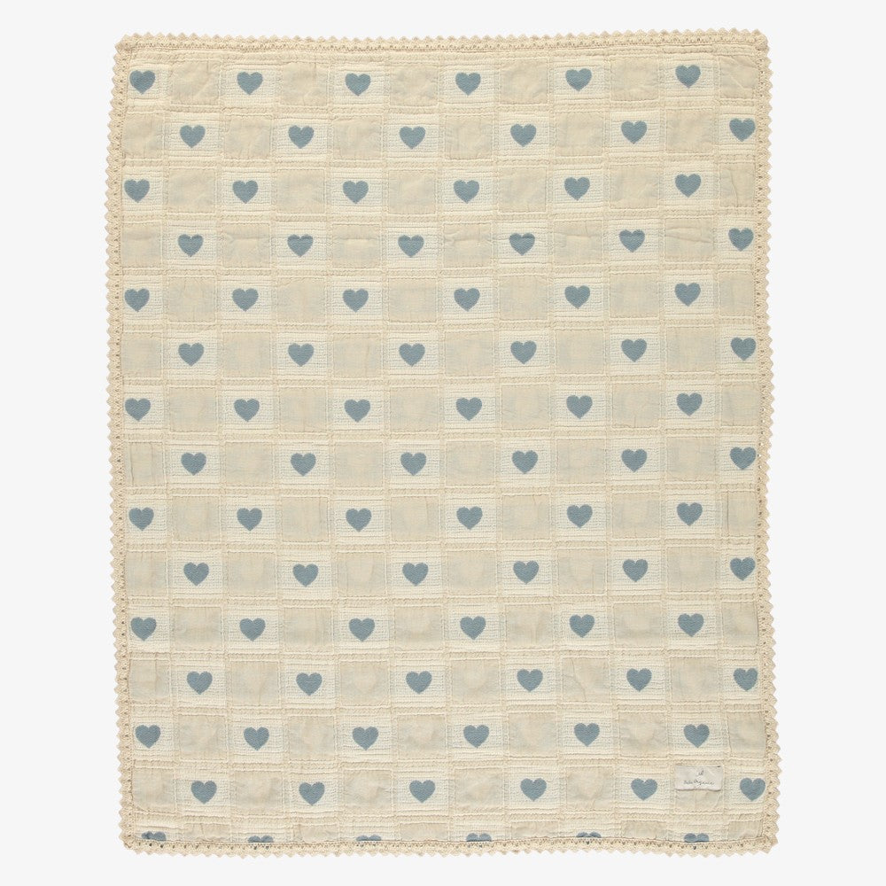 Heart Blanket - Blue