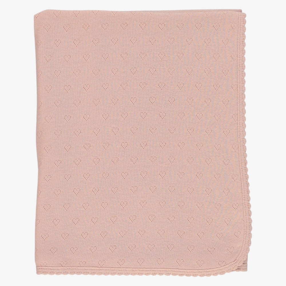 Heart Blanket - Mauve