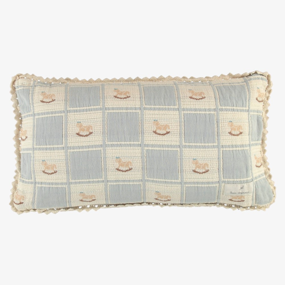 Rocking Horse Pillowcase - Blue