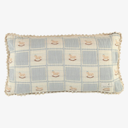 Rocking Horse Pillowcase - Blue