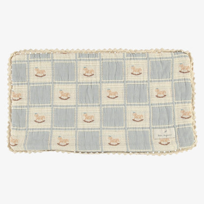 Rocking Horse Pillowcase - Blue