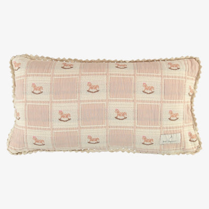 Rocking Horse Pillowcase - Mauve