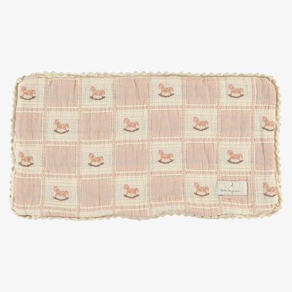 Rocking Horse Pillowcase - Mauve
