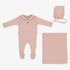 Bebe Heart Pointelle Take Me Home Set - Blush