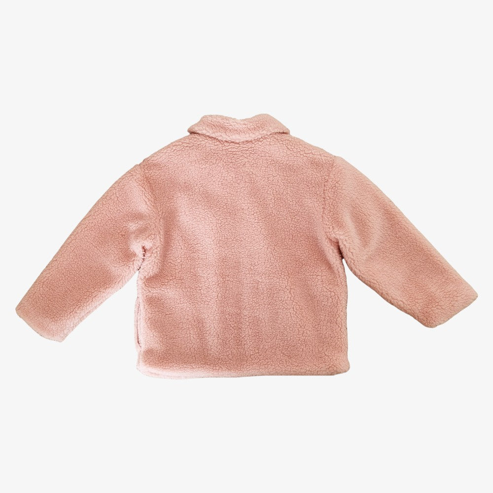 Heart Pointelle Jacket - Blush