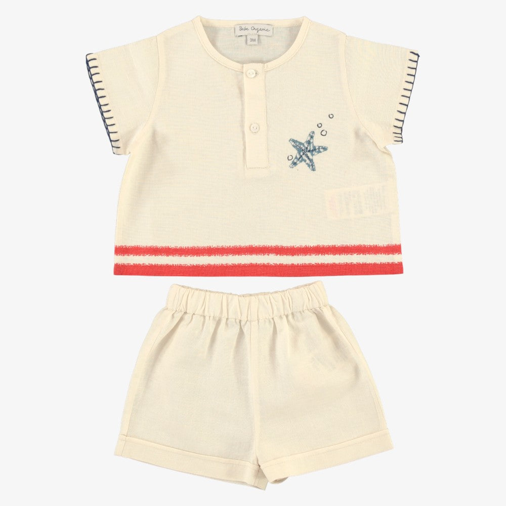 Palmer Shirt And Shorts - Sea Side