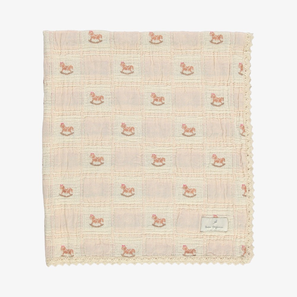 Horse Patchwork Blanket - Shell Pnik