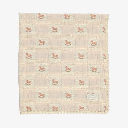 Horse Patchwork Blanket - Shell Pnik