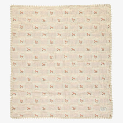 Horse Patchwork Blanket - Shell Pnik