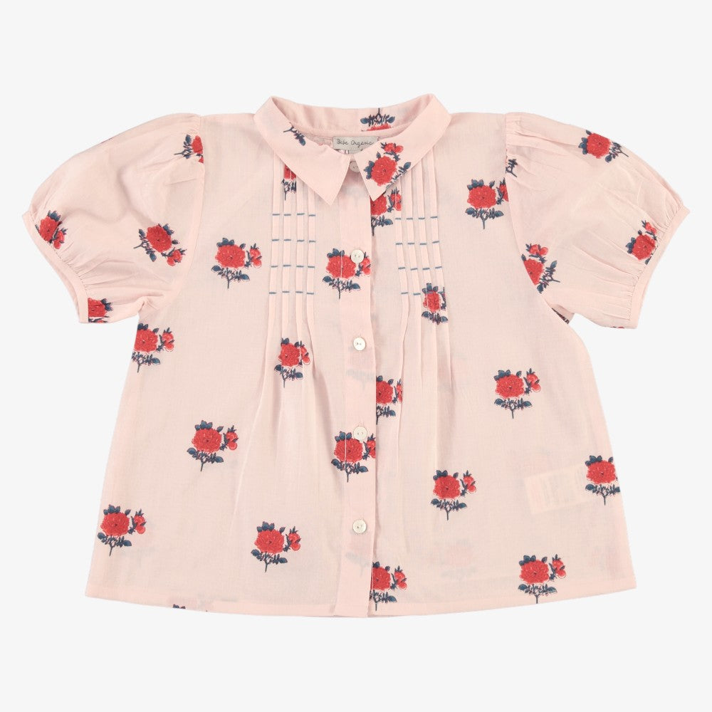 April Blouse And Skirt - Rose