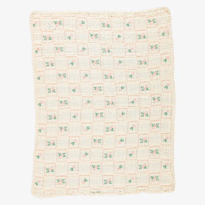 Floral Waffle Blanket - Flower