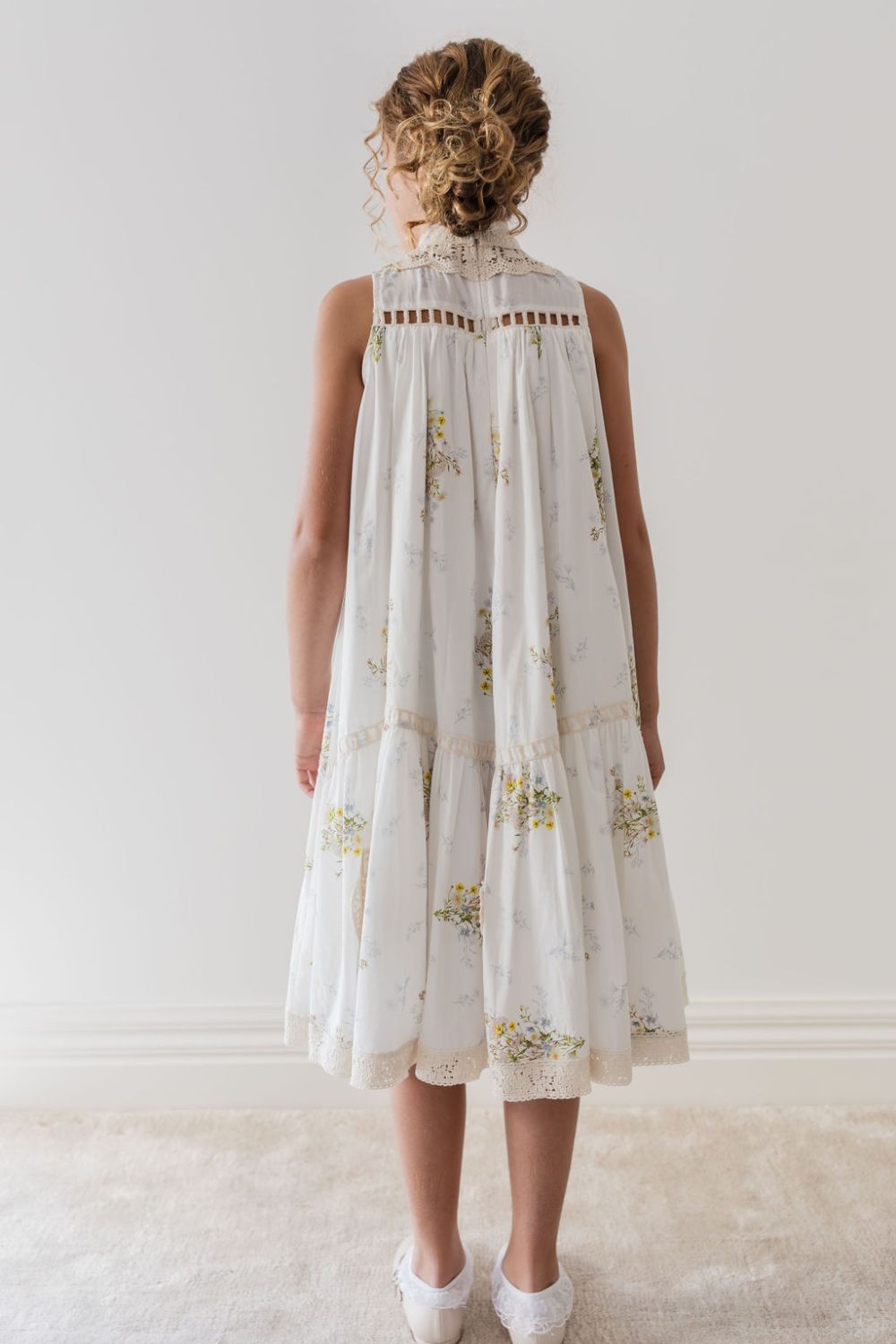 Doily Voile Dress - Spring Meadow