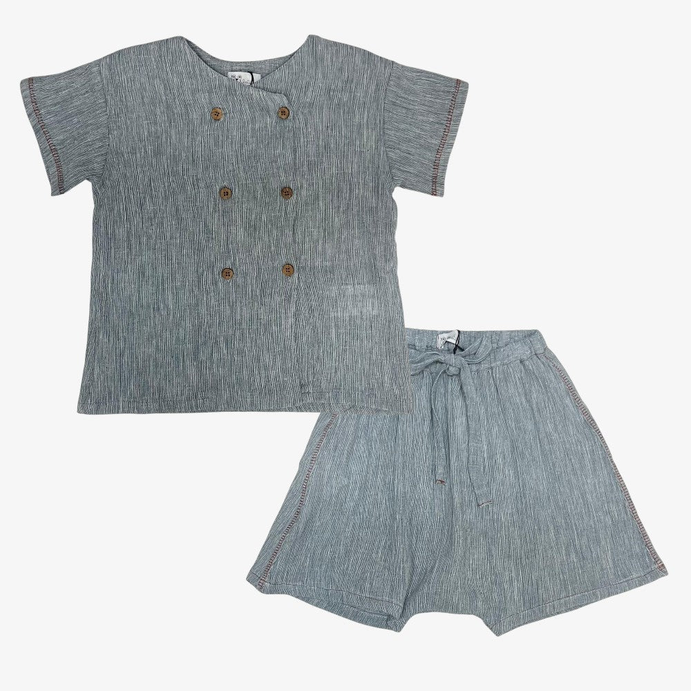 Monza Shirt And Shorts - Sky