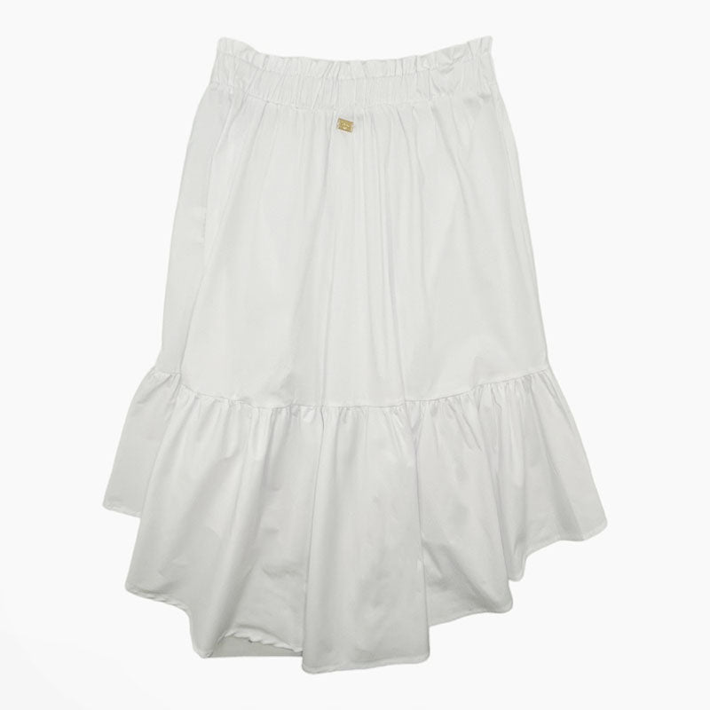 Pinko Popeline Skirt - White