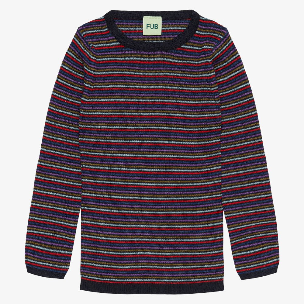 Rib Sweater - Multi Stripe