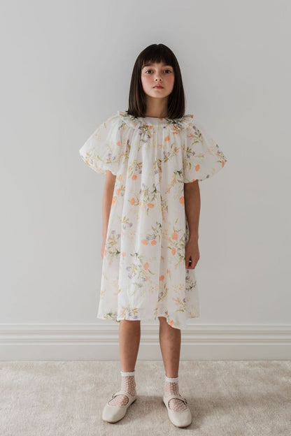 Linen Smock Dress - Summer Bouquet