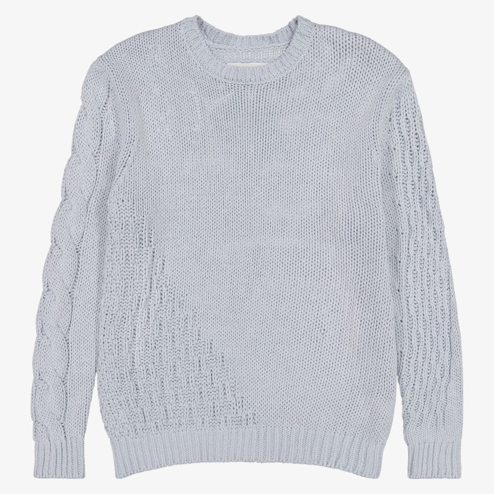 Cable Sweater - Light Blue