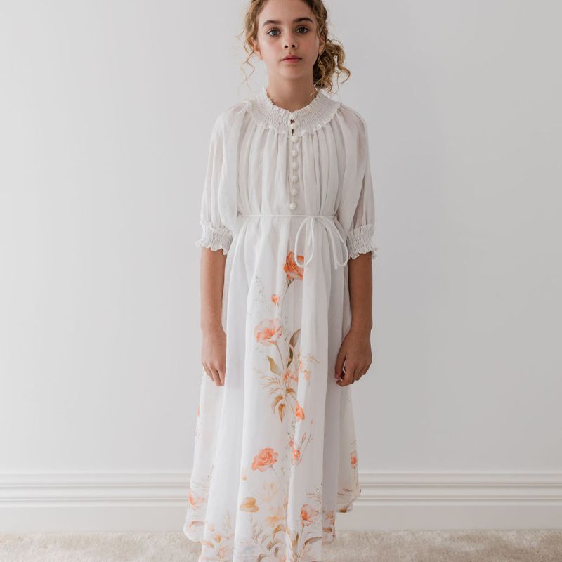 Linen Dress - Floral